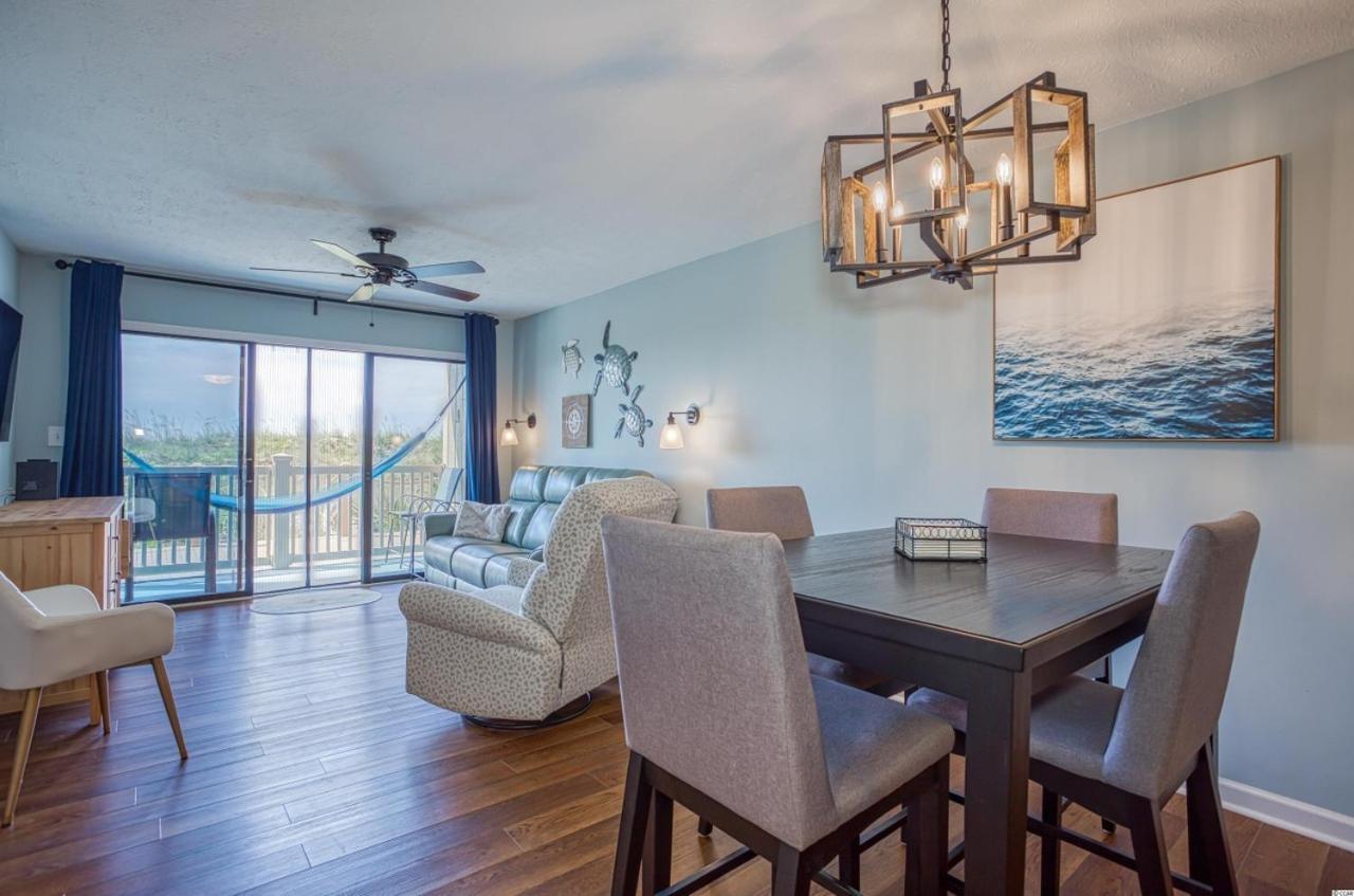 Beautiful Beachfront-Oceanfront First Floor 2Br 2Ba Condo In Cherry Grove, North Myrtle Beach! Renovated With A Fully Equipped Kitchen, 3 Separate Beds, Pool, Private Patio & Steps To The Sand! Bagian luar foto